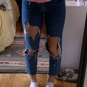 Ripped Boyfriend Jeans